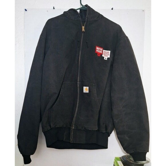 VINTAGE 90’S CARHARTT THERMAL LINED FIRM DUCK ACTIVE FULL ZIP MENS 2XL JACKET